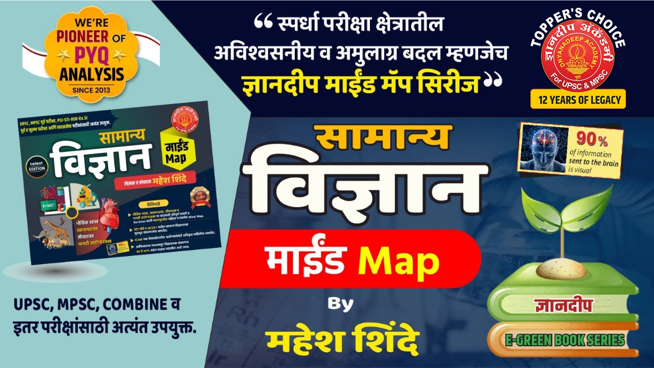 सामान्य विज्ञान माईंड मॅप Latest Edition 2026- लेखन व संपादन Adv .महेश शिंदे