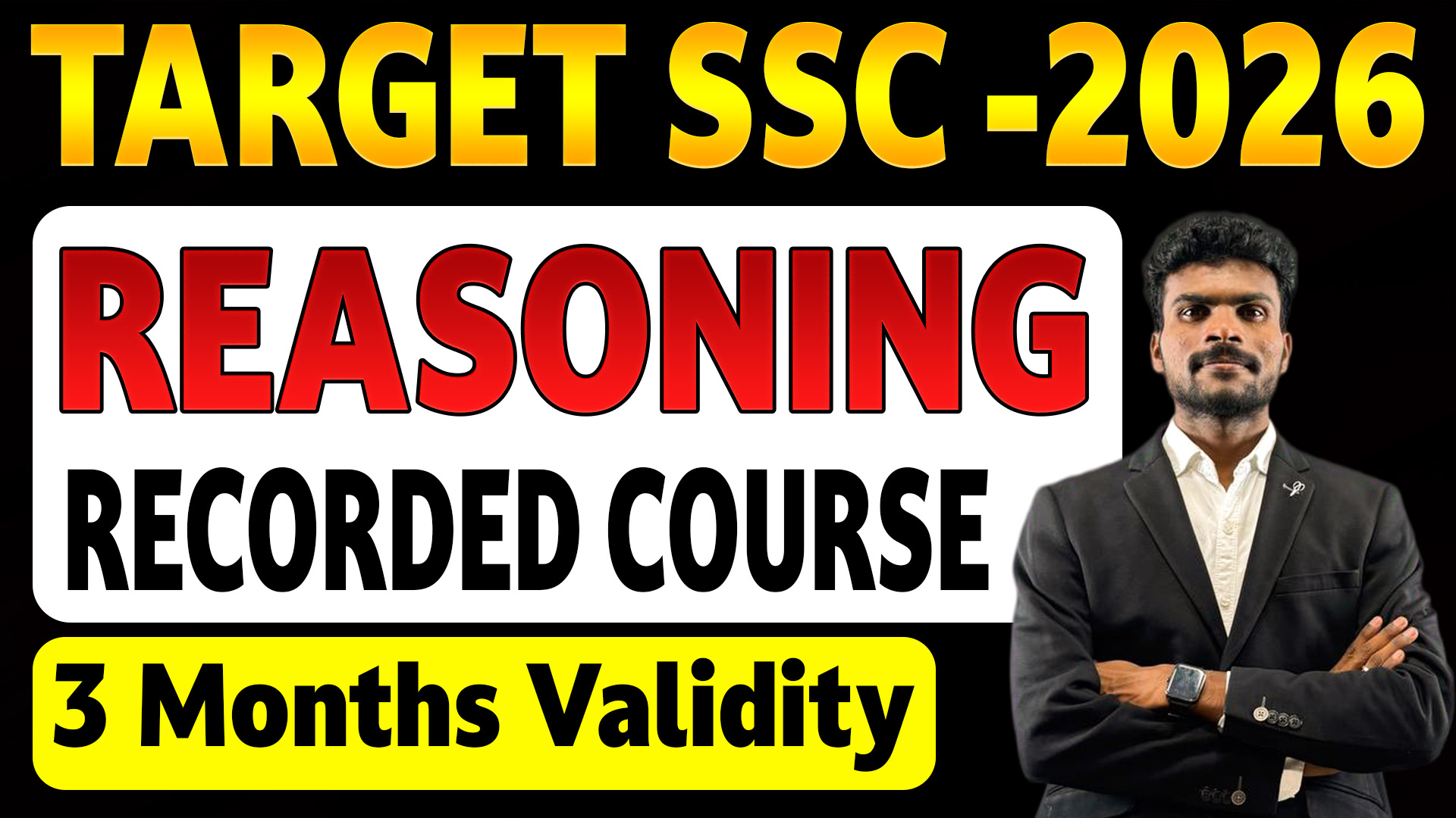 SSC REASONING TIER-1 RECORDED (3 MONTHS VALIDITY)