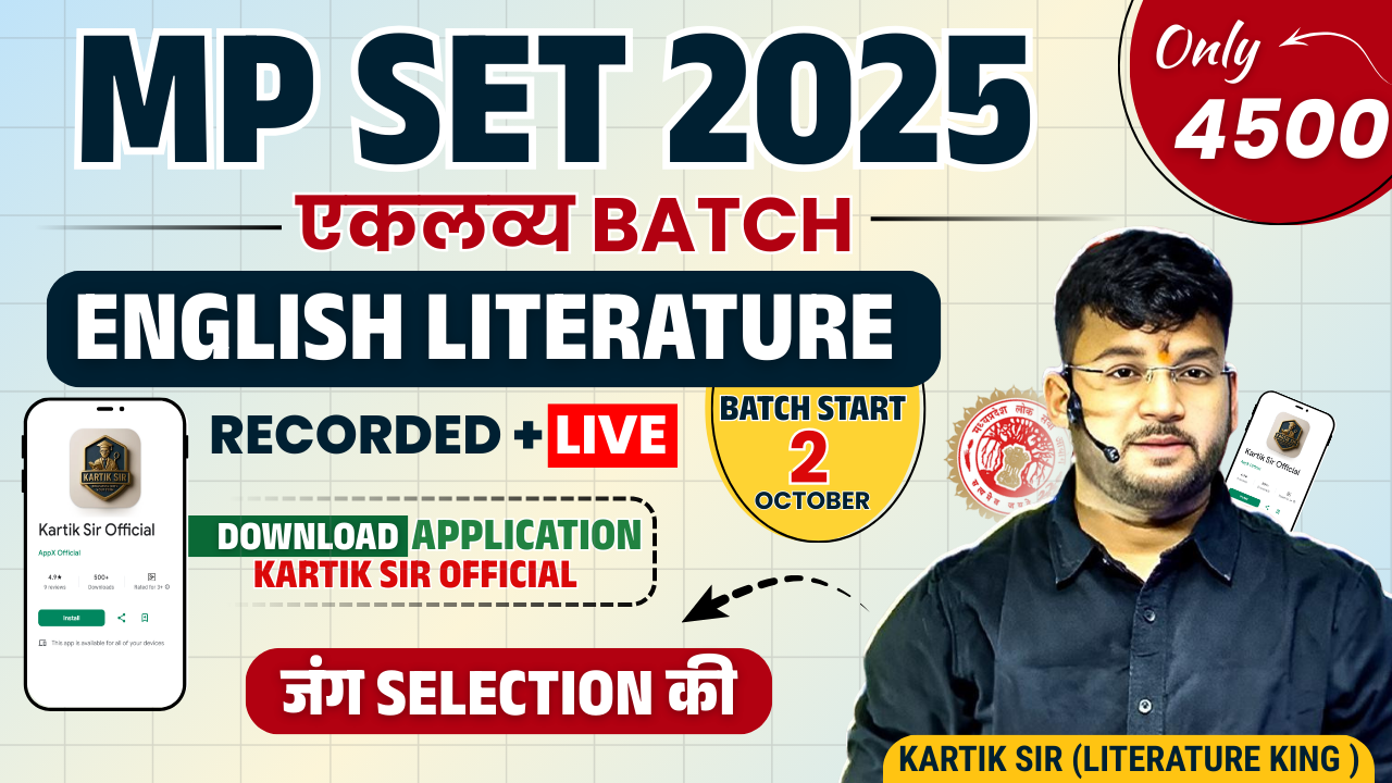 MP SET 2025 | ENGLISH & PAPER 1 