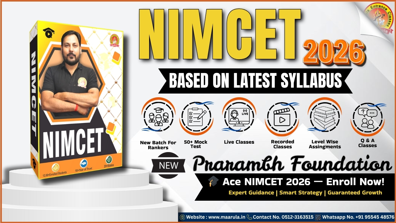 PRARAMBH FOUNDATION (NIMCET/CUET-PG  2027-28) PREMIUM BATCH