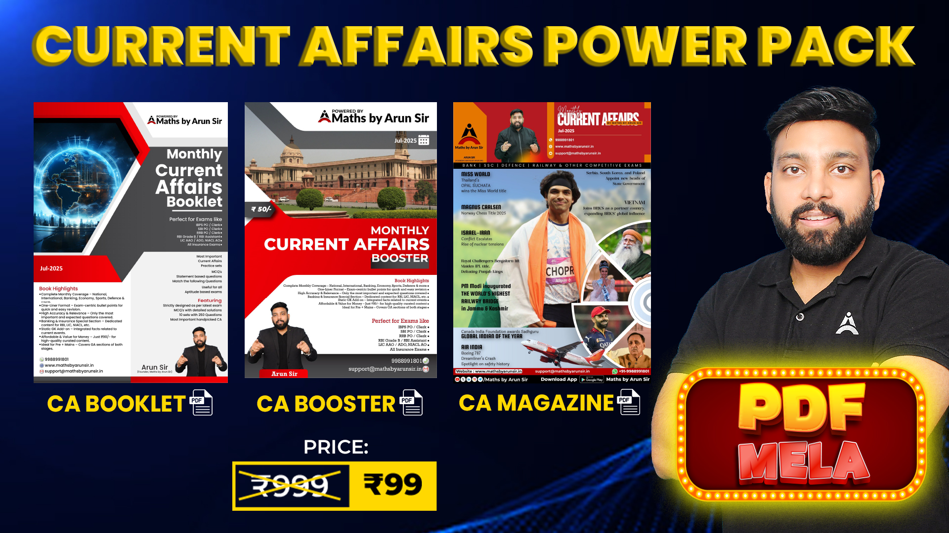 Monthly Current Affairs PDF Power Pack 2025-26
