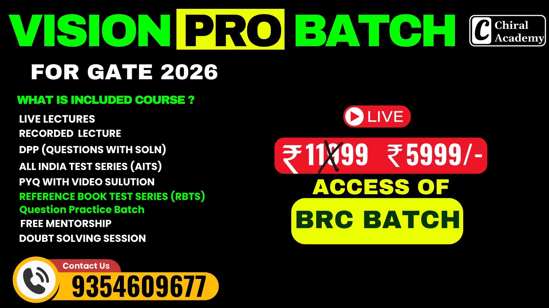 VISION PRO BATCH – For GATE 2026