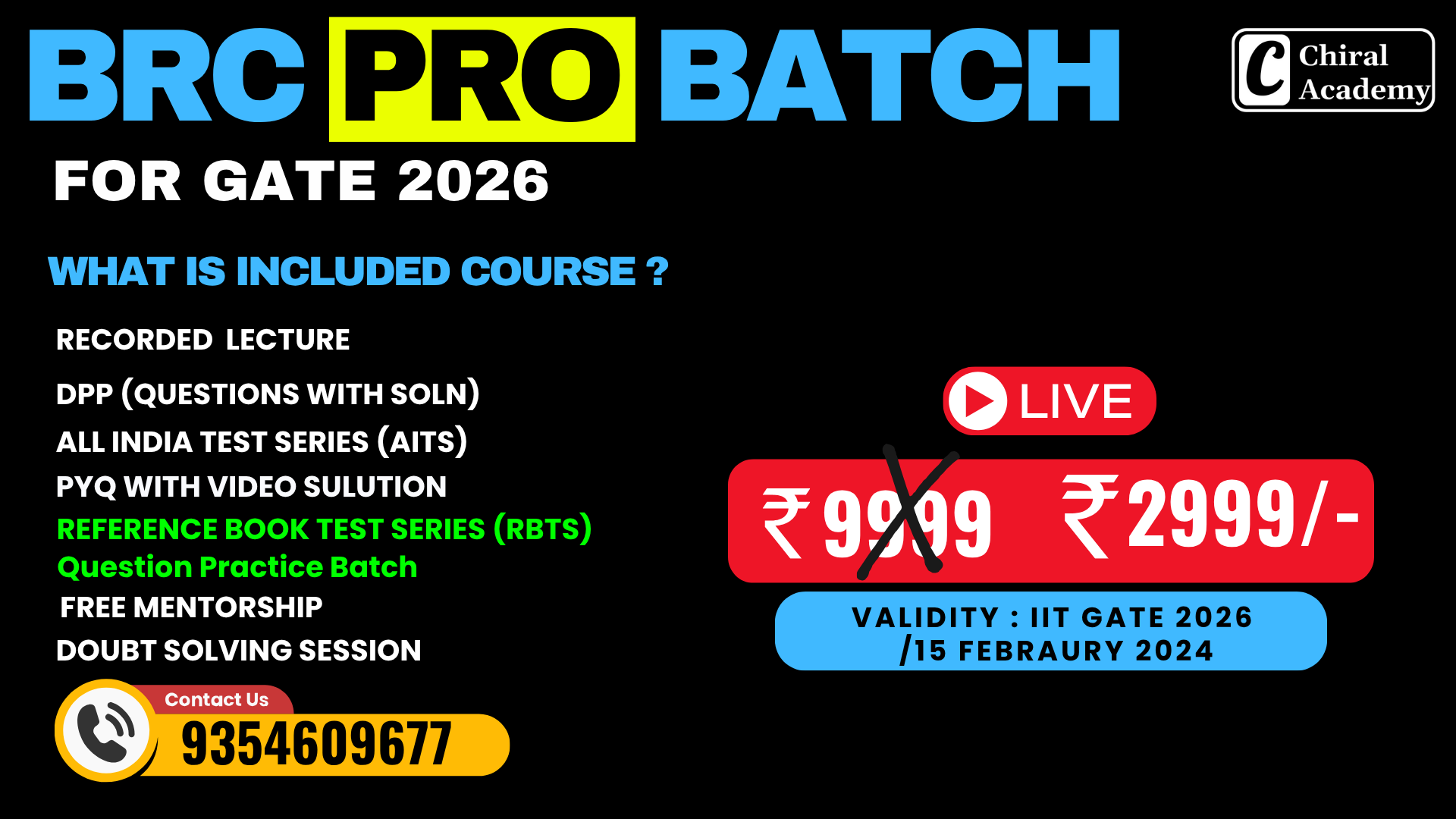 BRC Pro Batch for GATE 2026