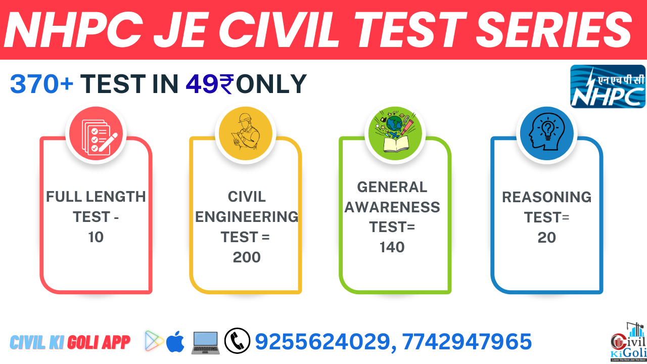 NHPC JE CIVIL TEST SERIES 