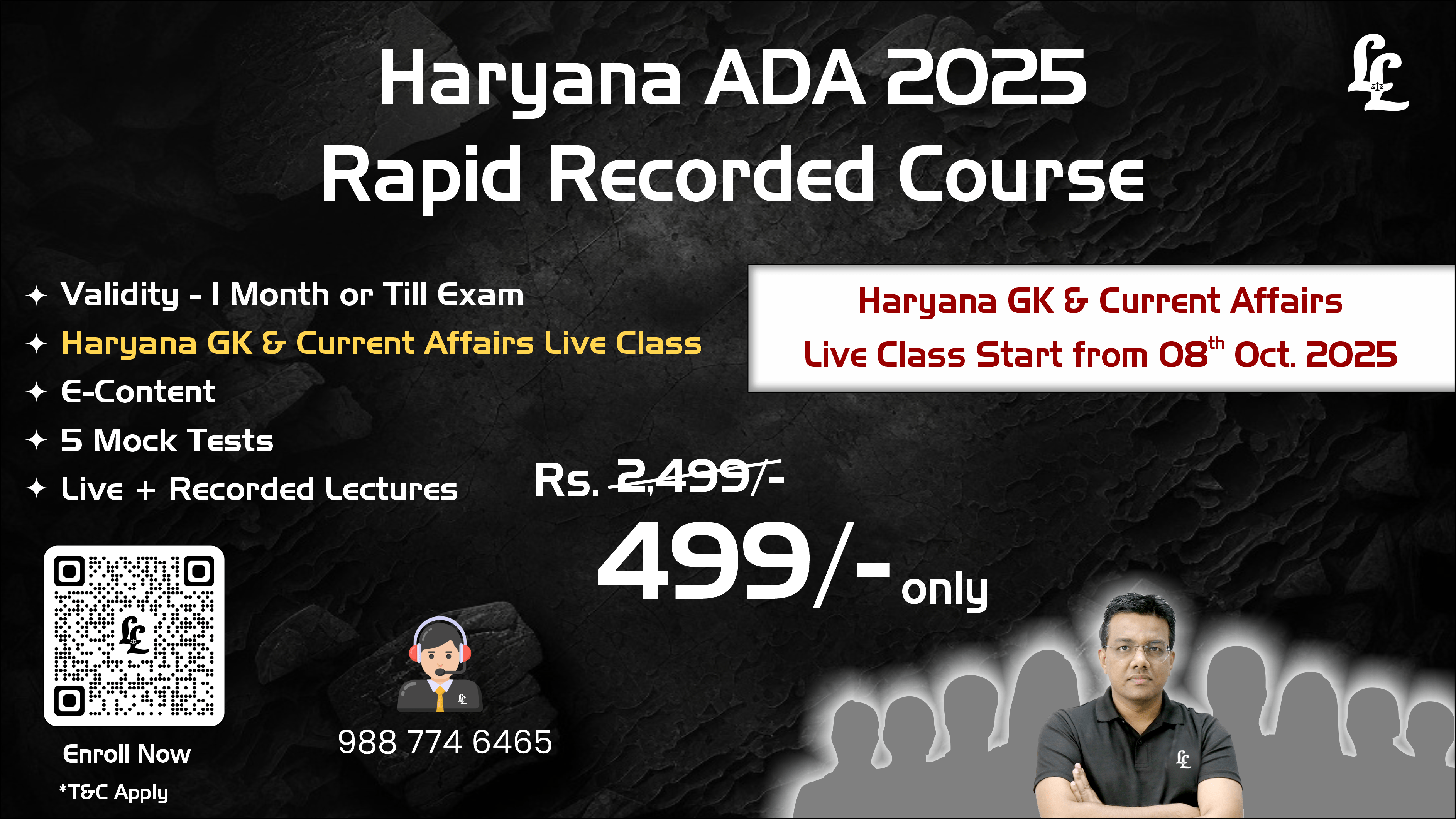 Haryana ADA 2025 Rapid Recorded Course (Screening Test)
