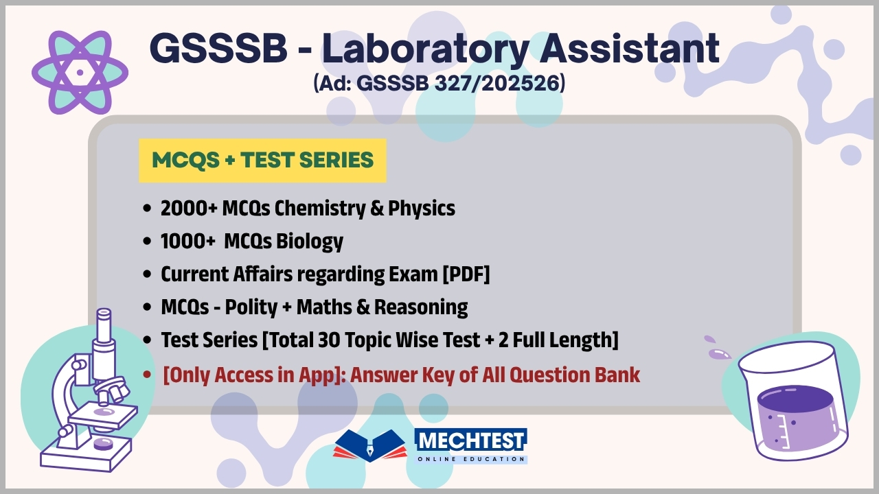 GSSSB - Laboratory Assistant [327/202526]