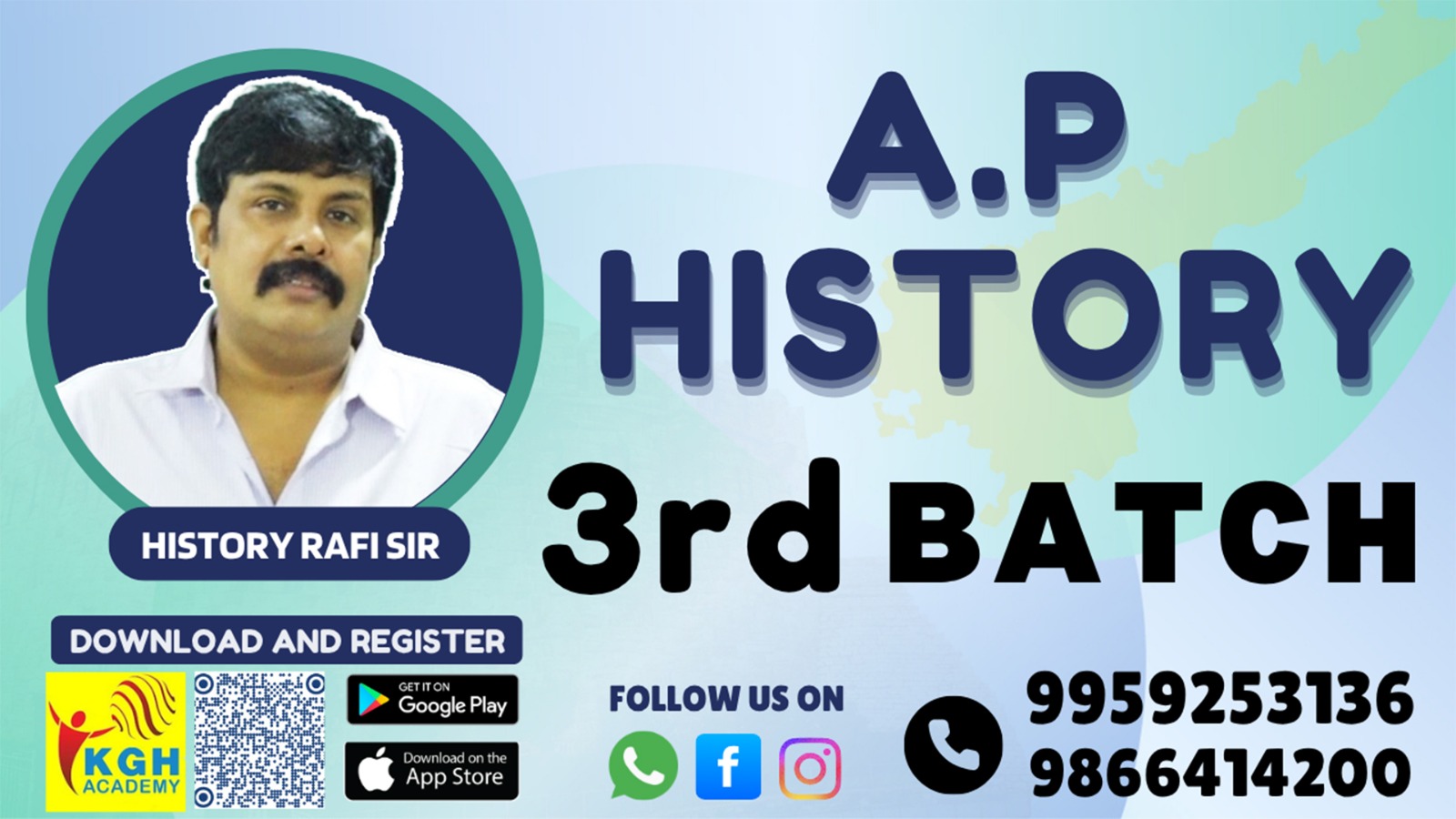 A.P HISTORY 3RD BATCH LATEST CLASSES  BY RAFI SIR