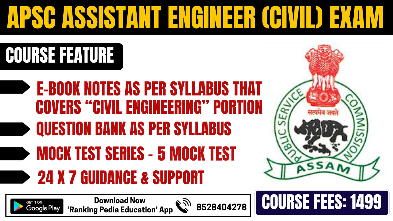 APSC Assistant Engineer (Civil) Exam Complete Course