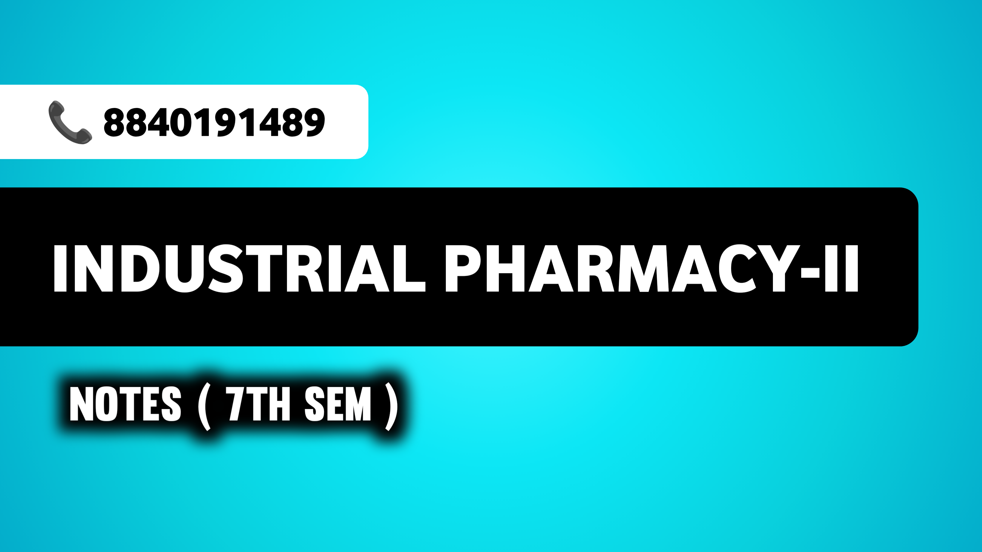 Industrial Pharmacy 7th Semester ( Notes )