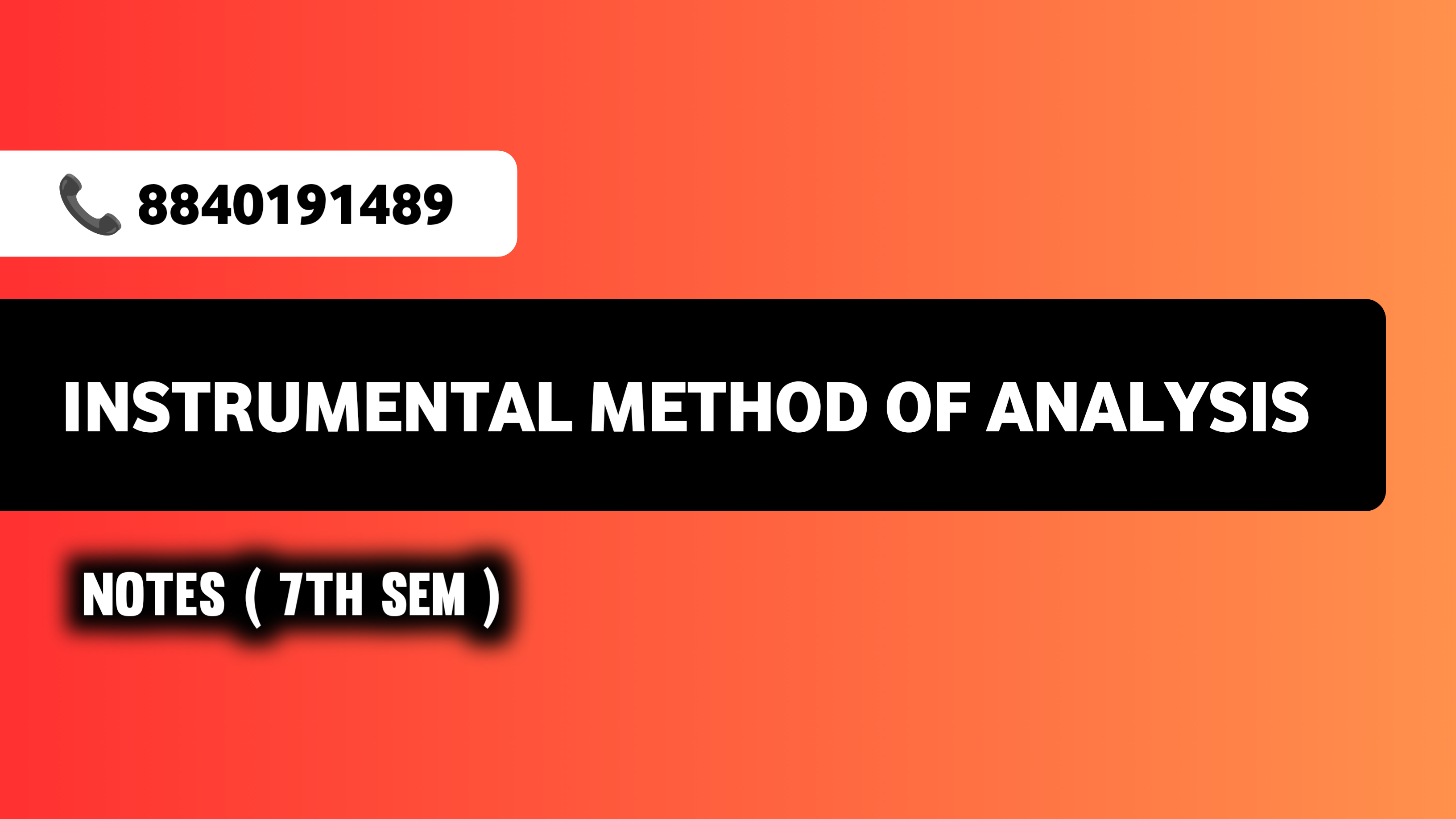 INSTRUMENTAL ( NOTES )