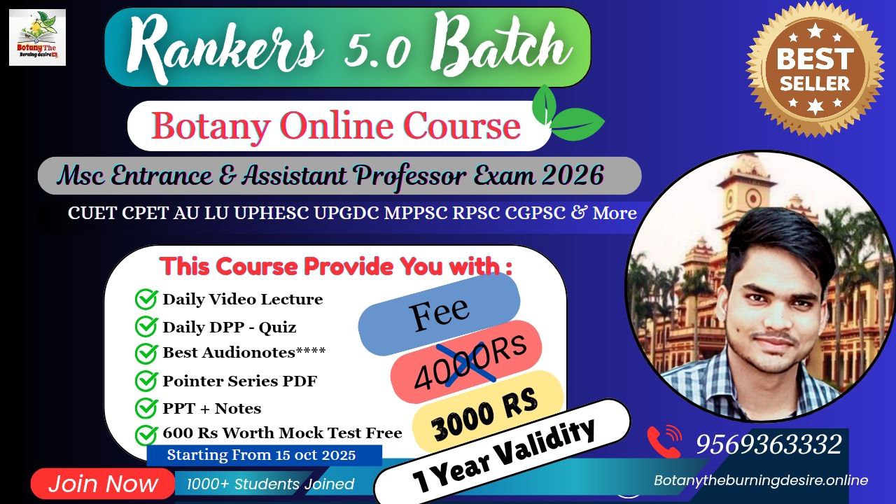 Rankers 5.0 Botany Batch (Test Series Free)