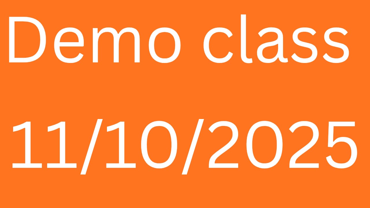 DEMO CLASS 11/10/2025