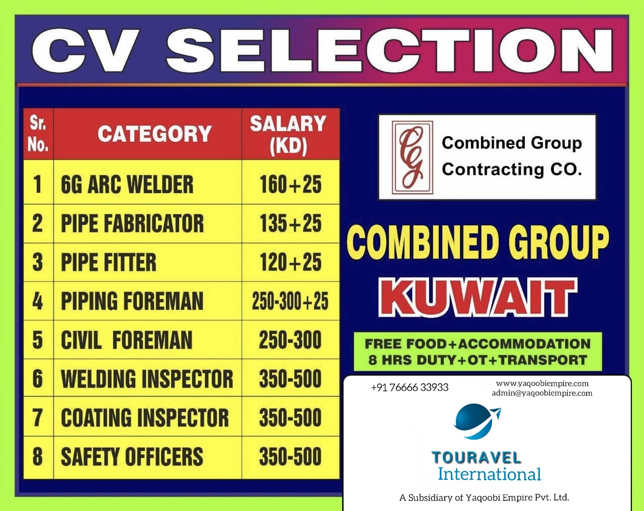 Job Vacancy in Kuwait
