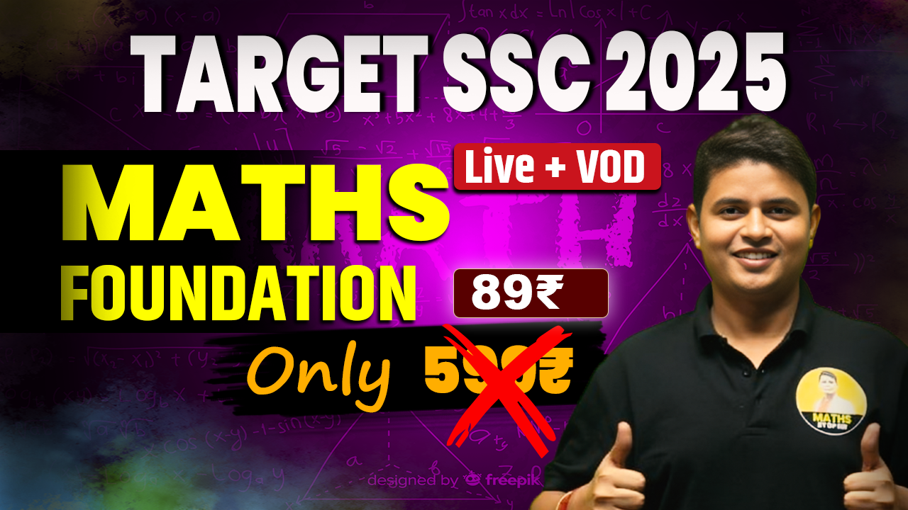 MATHS  FOUNDATION BATCH  (LIVE + VOD) 