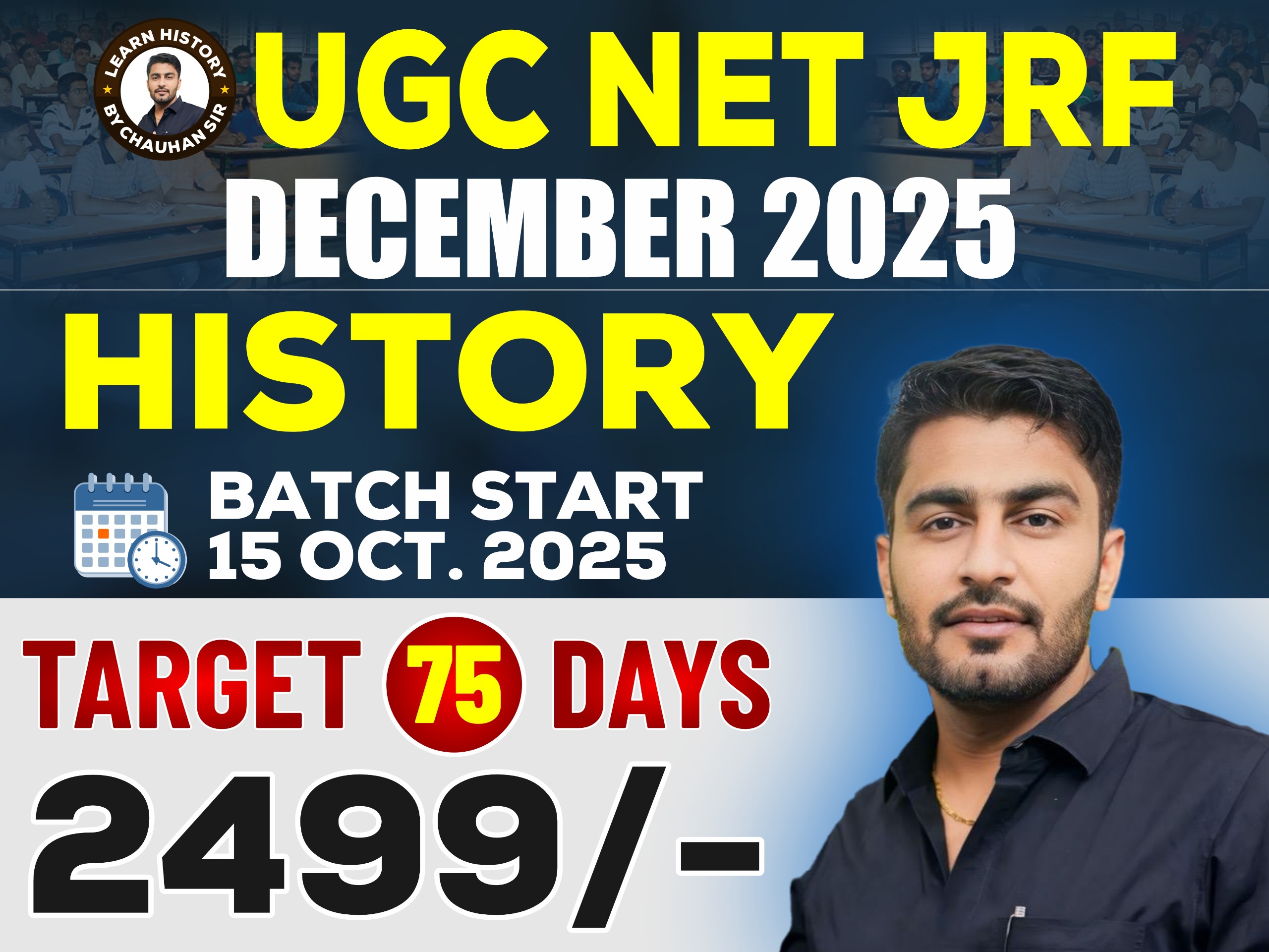 UGC - NET ( HISTORY ) 2025 NEW BATCH ( Validity LifeTime ) 