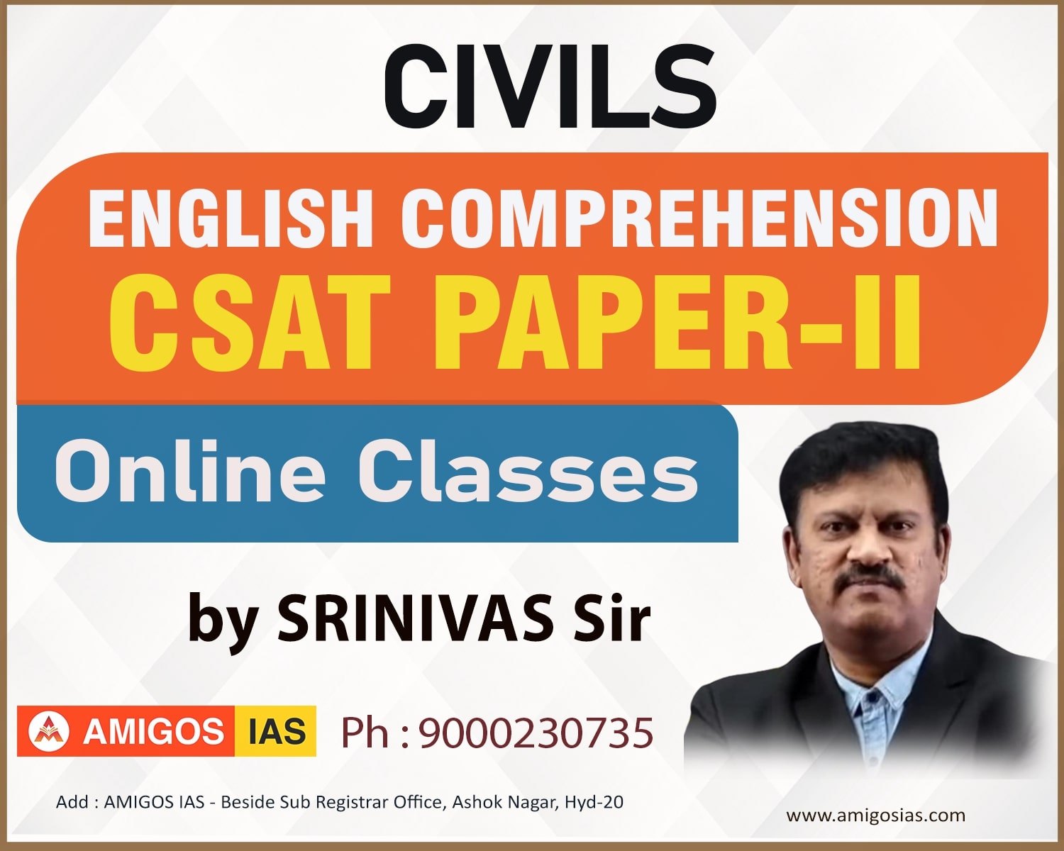 UPSC-CIVILS (CSAT-ENGLISH) 2024 CLASSES