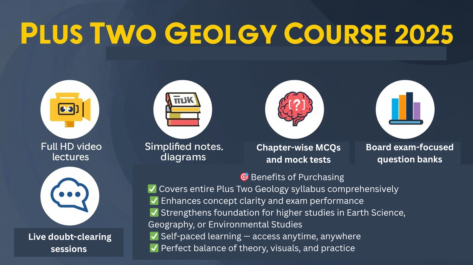 Plus Two Geology Course 2025