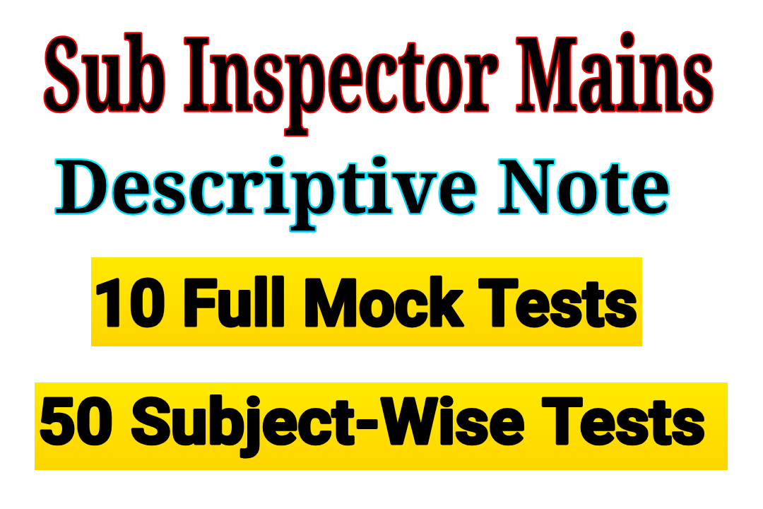 SI Descriptive Note & Mock Test ( PDF Only Batch)