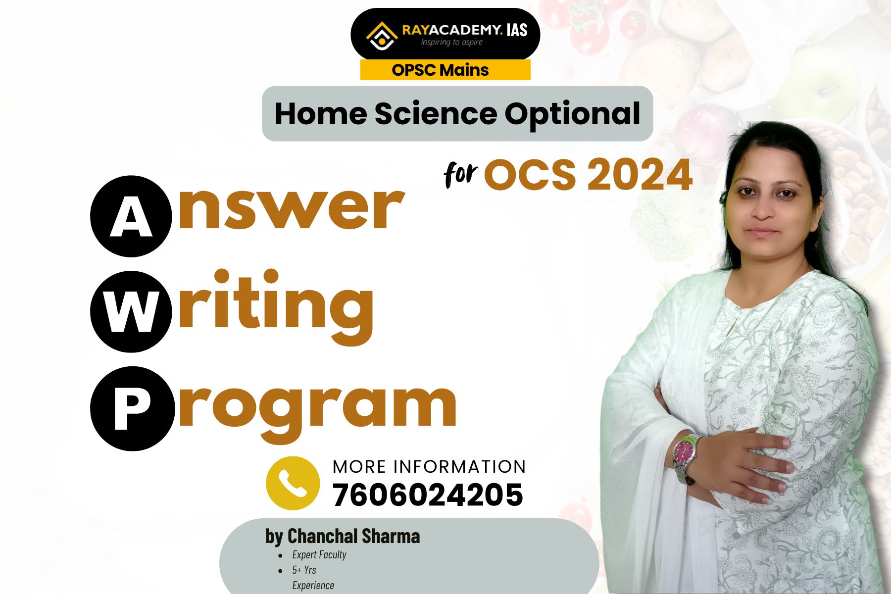 Home Science Mains Answer Writing Program AWP OCS 2024
