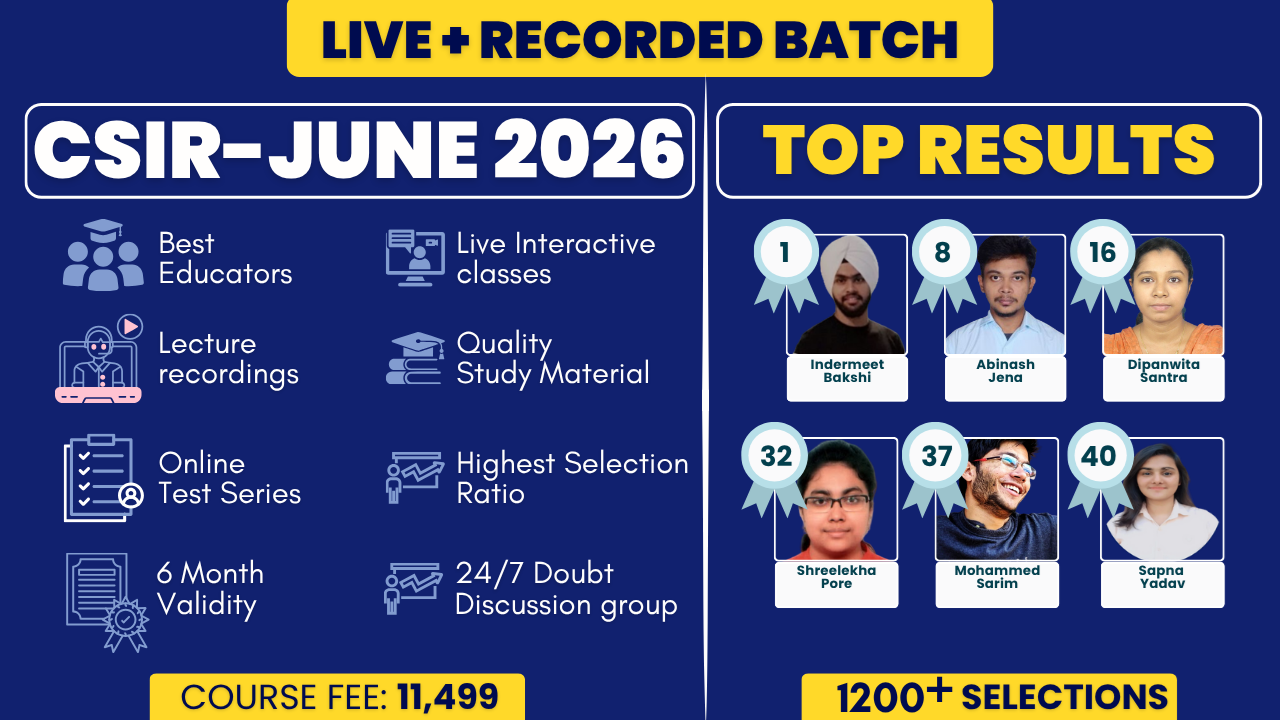 CSIR-UGC-NET June 2026 (6-Month Online Program)
