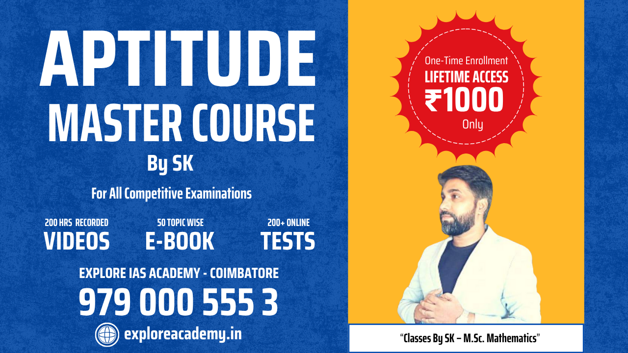 🎓 Aptitude Master Course By SK - 🏆 Unlimited Learning!!!
