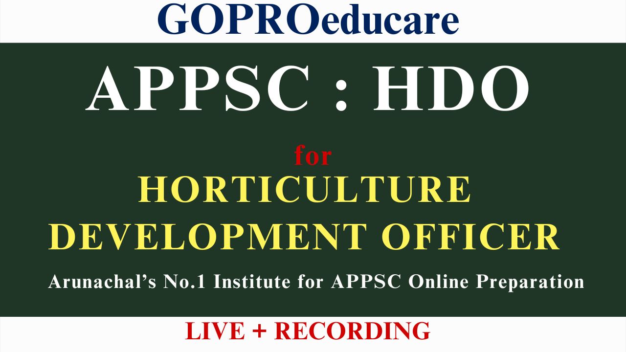 APPSC - HDO 2025