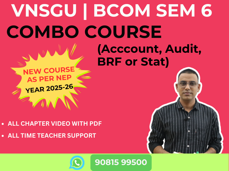 TY BCOM Sem 6 (NEP) Combo Course (New Course as per NEP)
