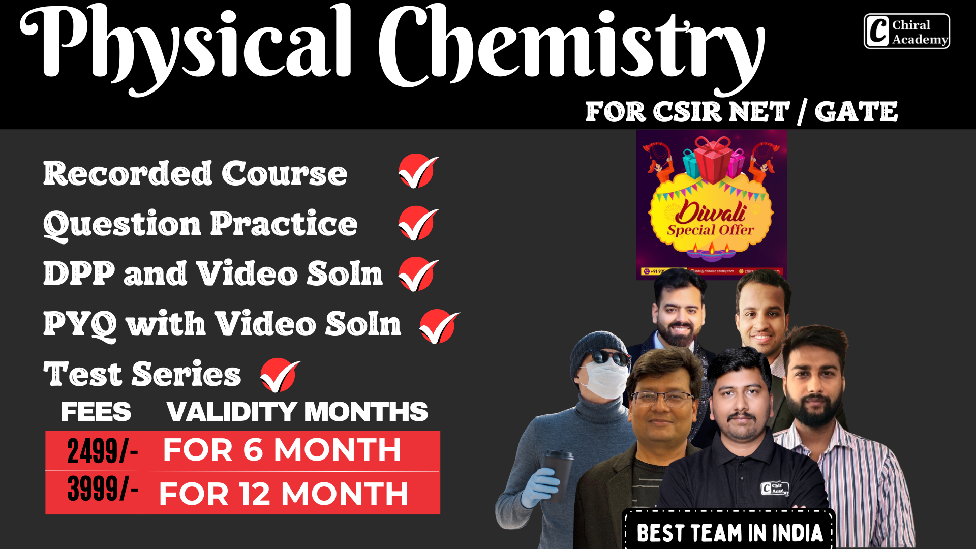 Physical Chemistry for CSIR NET JRF / GATE 