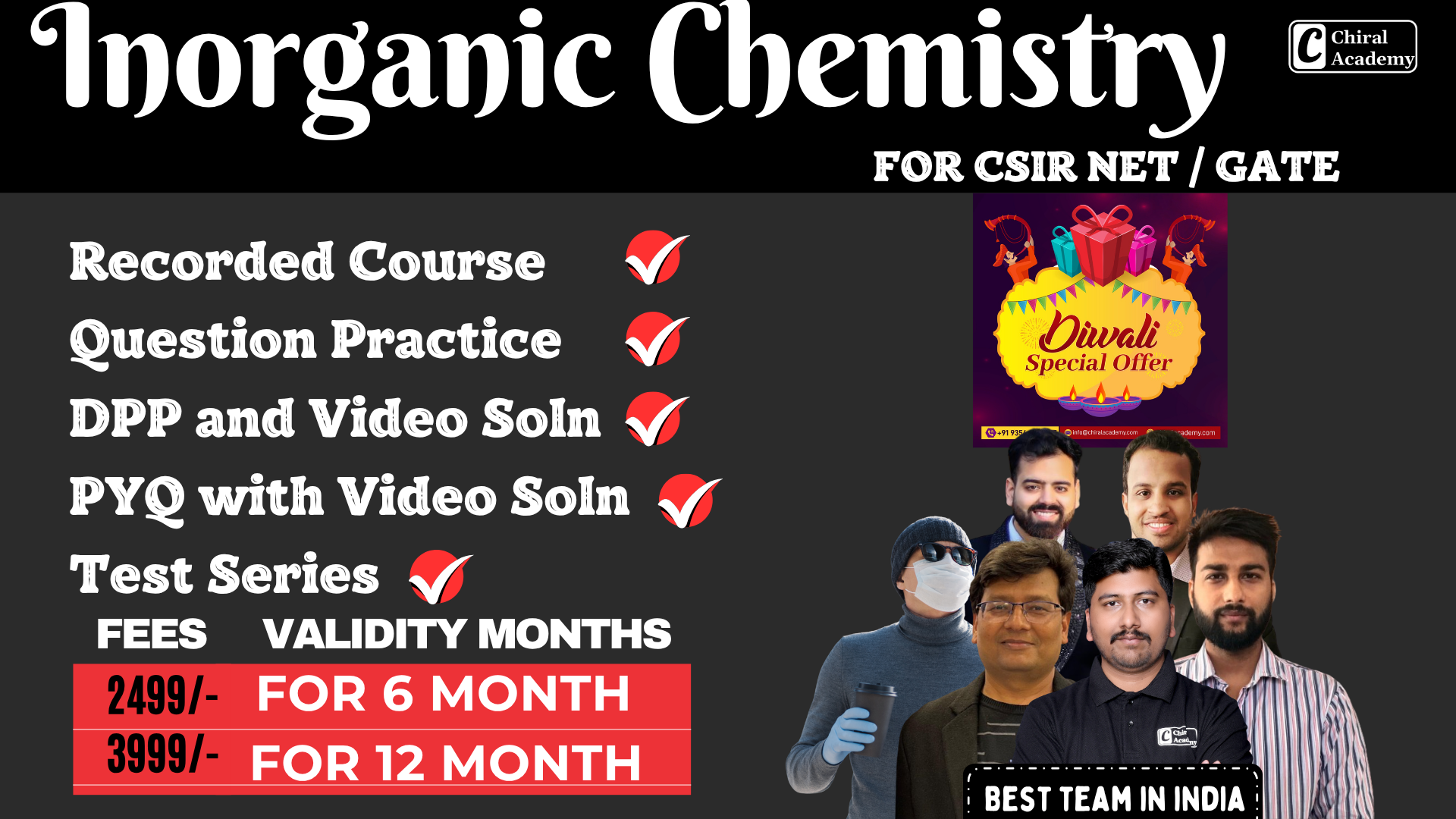 Inorganic Chemistry  For CSIR NET and GATE 