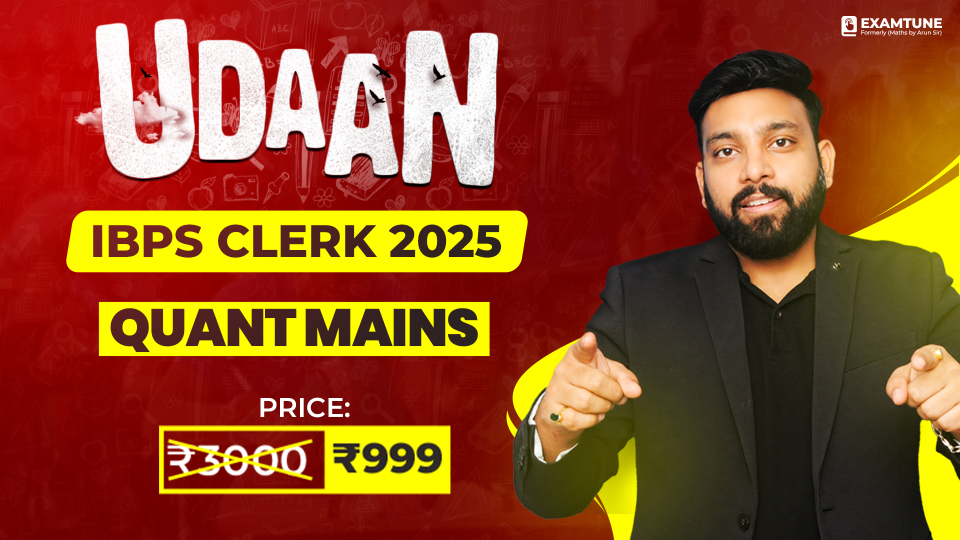 Udaan Quant Batch | IBPS Clerk Mains 2025 | 