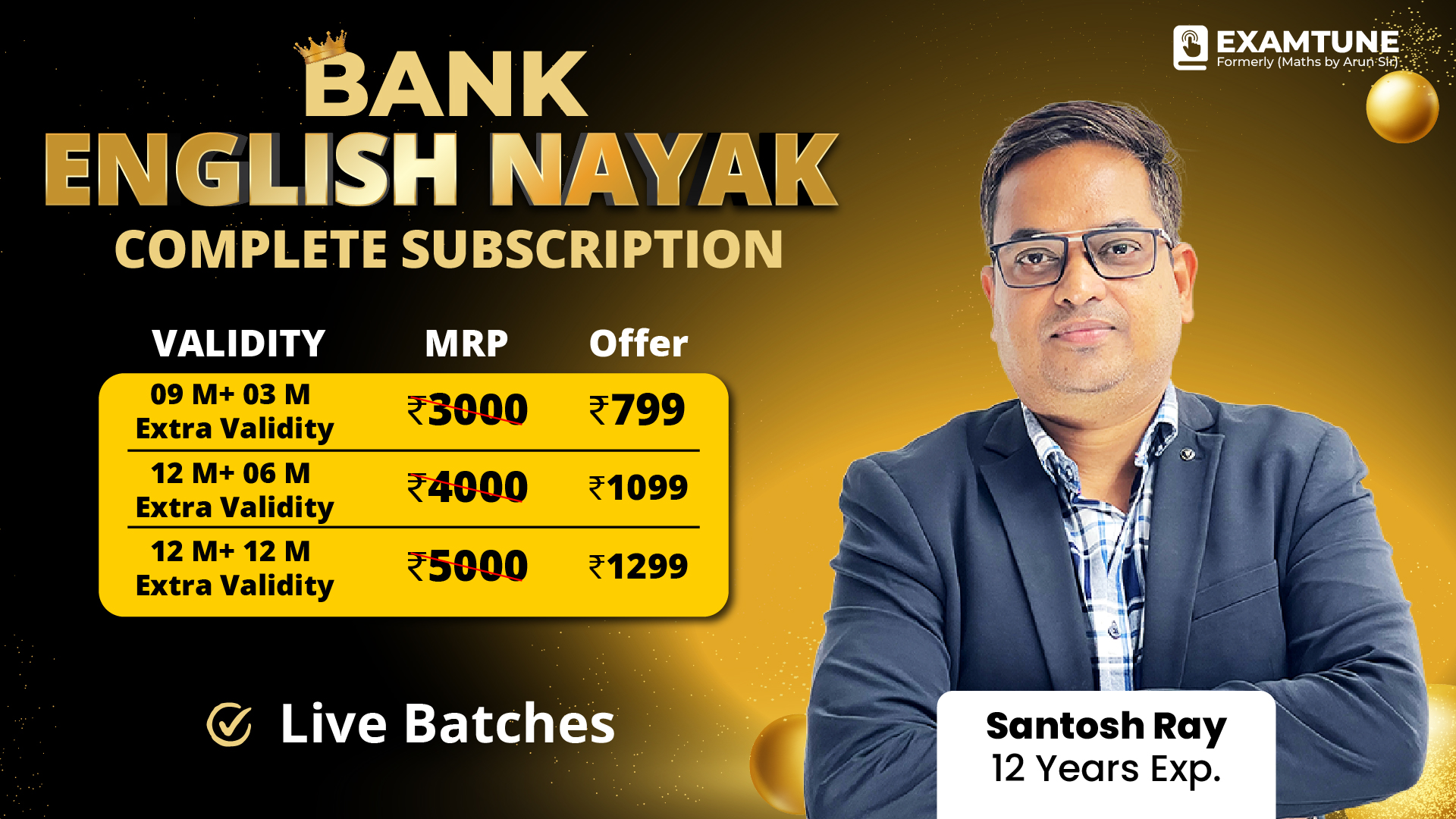English Nayak Subscriptions For All Banking & Insurance Exam