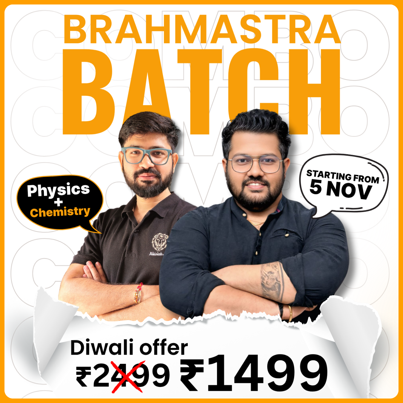 BRAHMASTRA 🏹 (Physics-Chemistry Combo) Class 12th