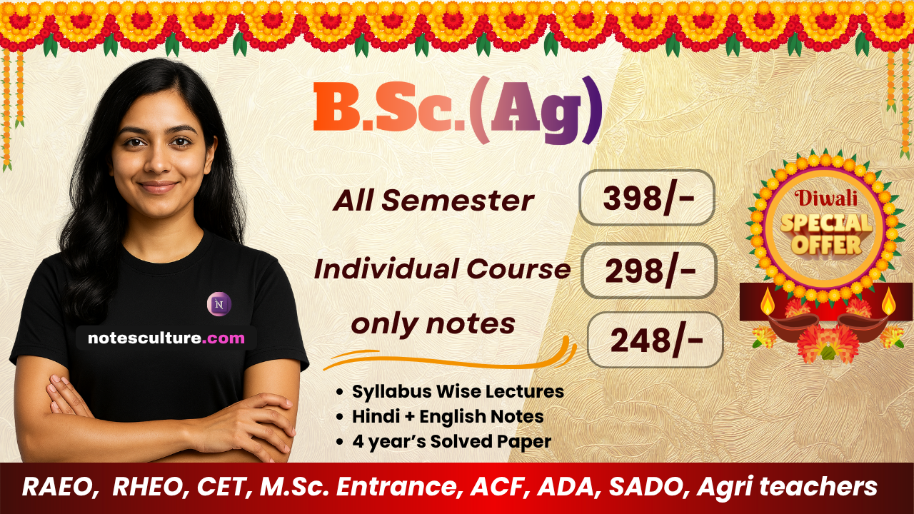 IGKV All Semester B.Sc. Agriculture (Notes ,Videos & Previous year papers solved)