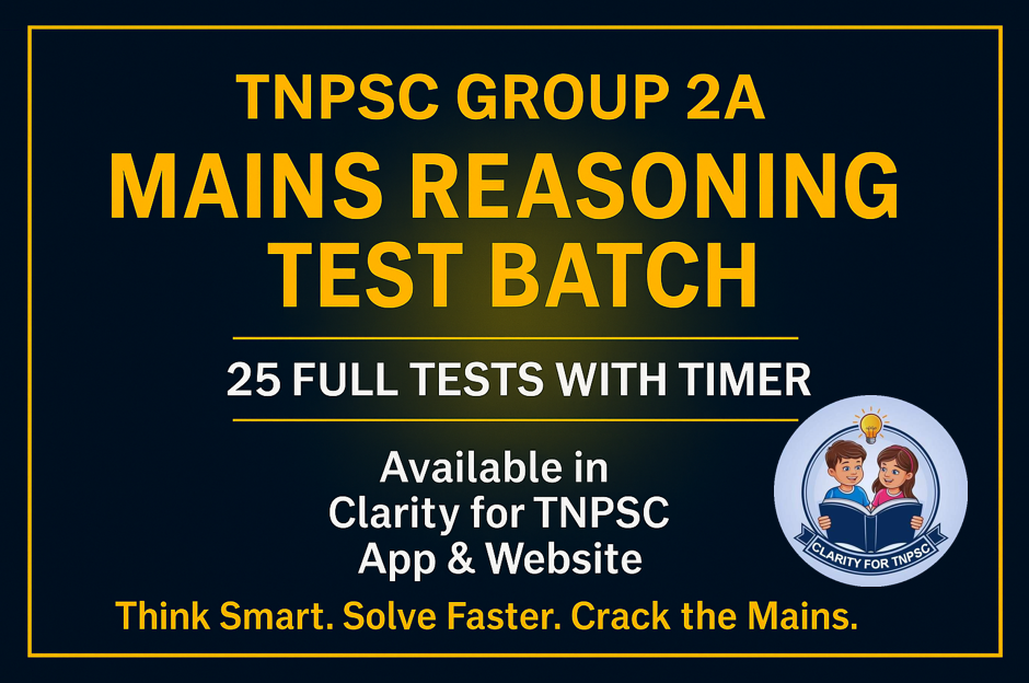 25 Full Tests - Mastering TNPSC Reasoning