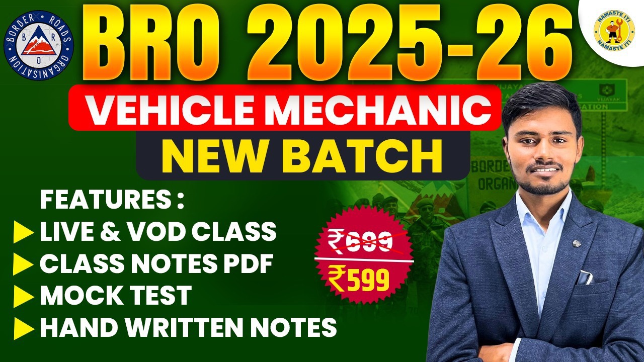 BRO VEHICLE MECHANIC COURSE 2025