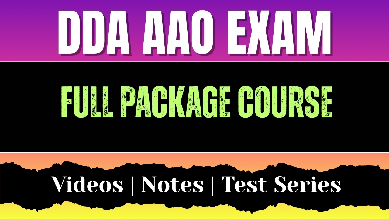 DDA Assistant Account Officer Full Package 