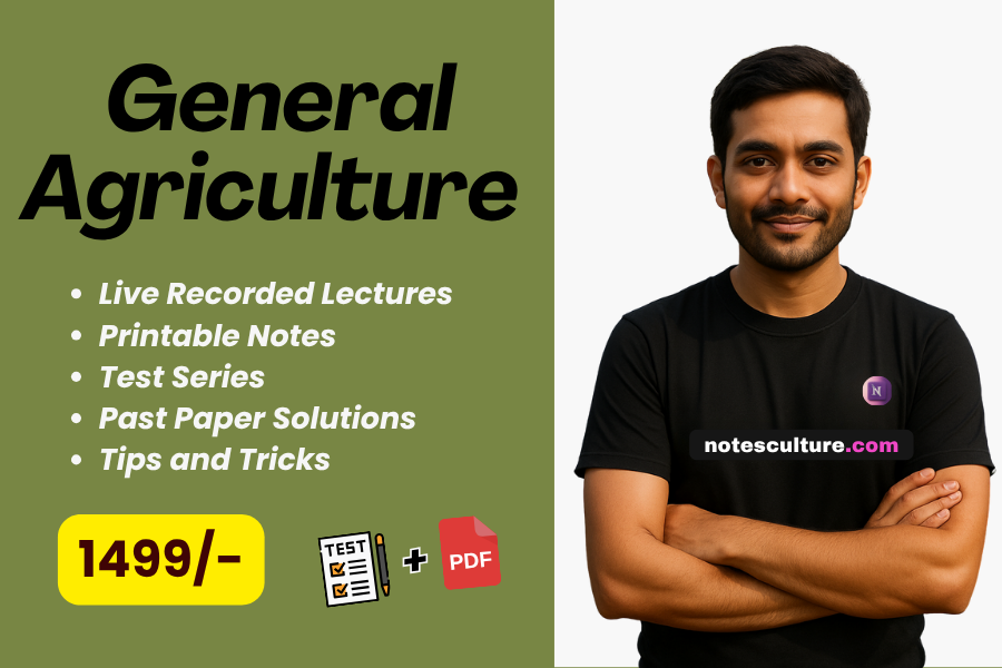 General Agriculture (For All Agri Exams: 1 Course)