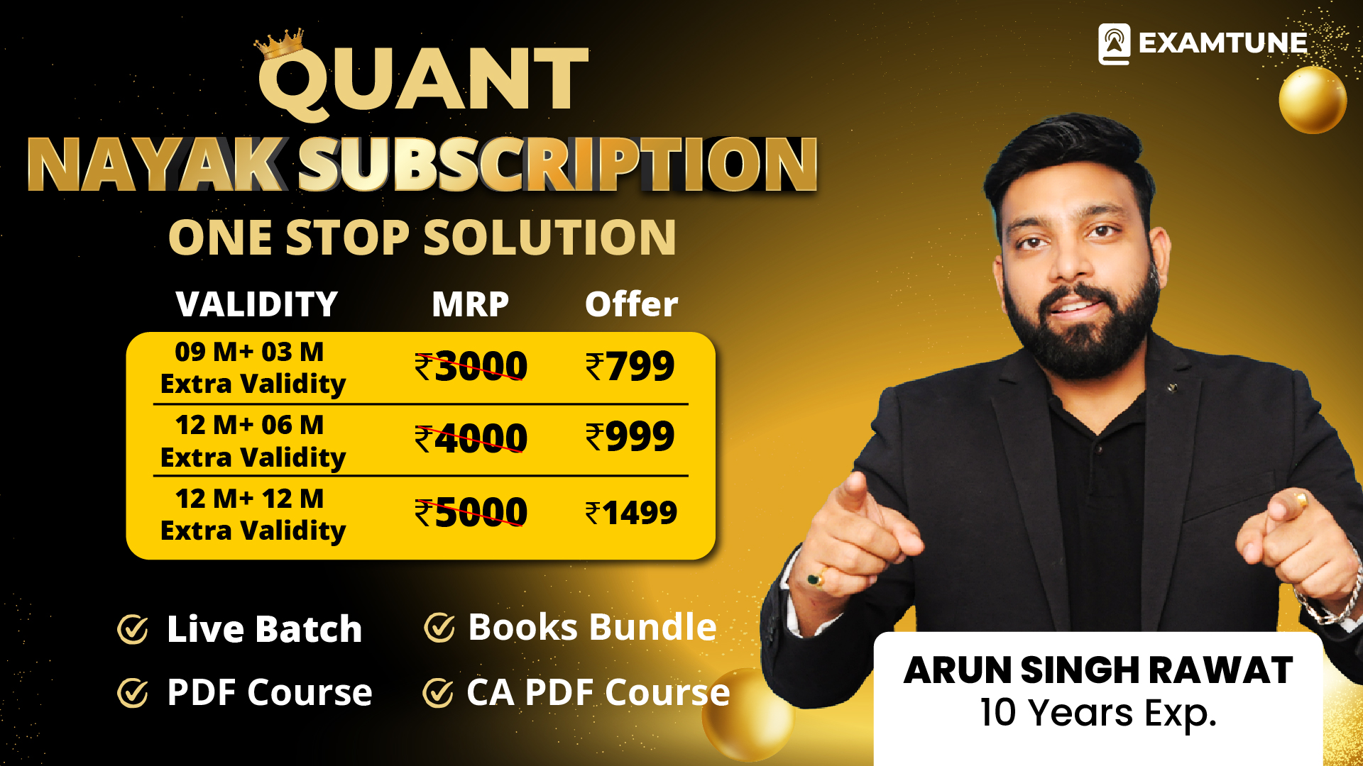 Quant Nayak Subscriptions For All Banking & Insurance Exam