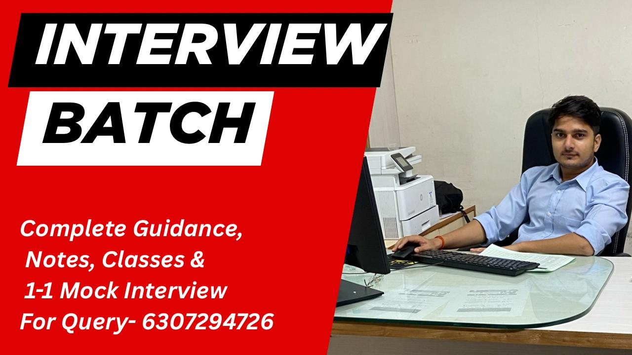 Online Mock Interview Batch 2025