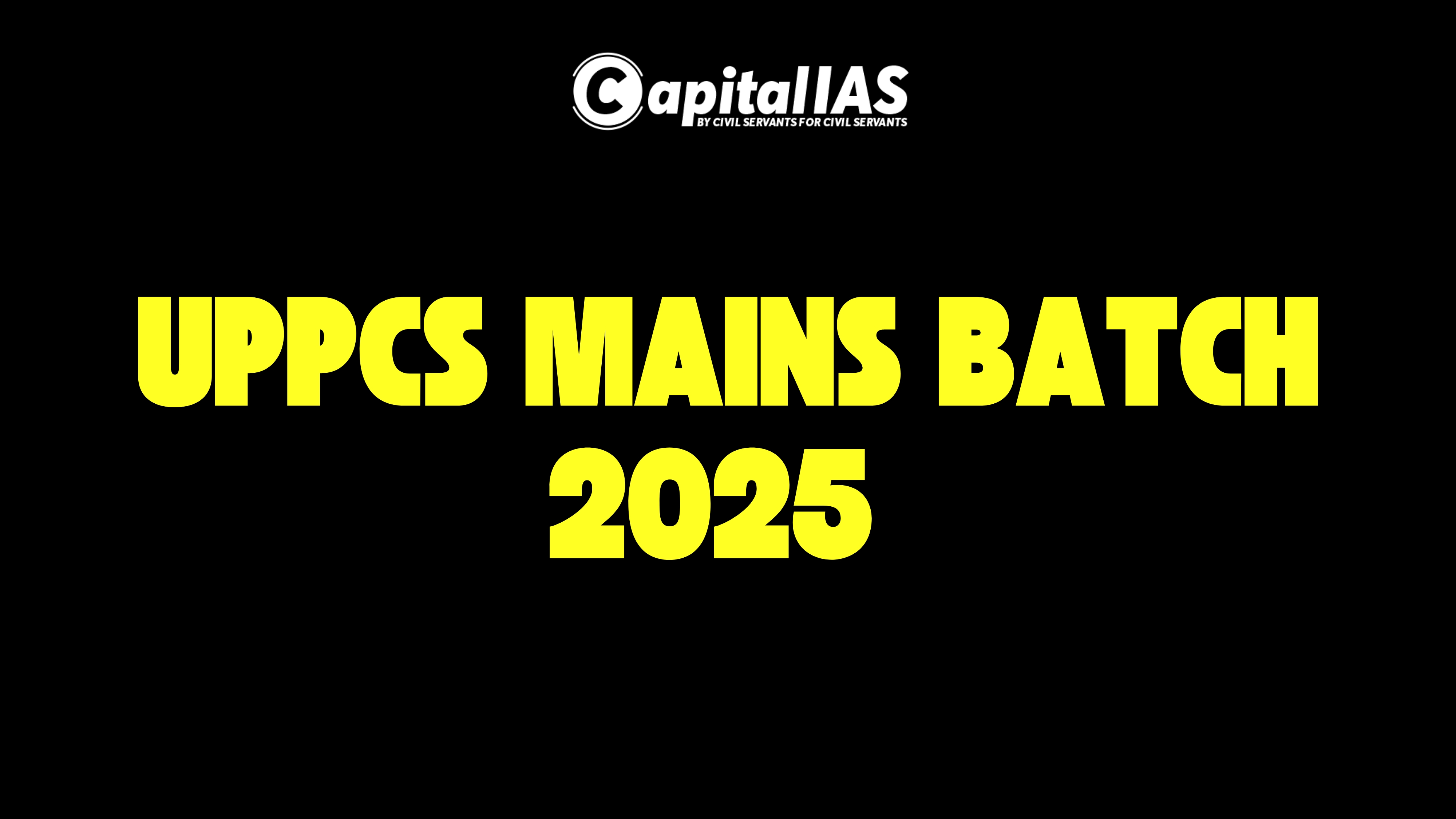 UPPCS MAINS 2025