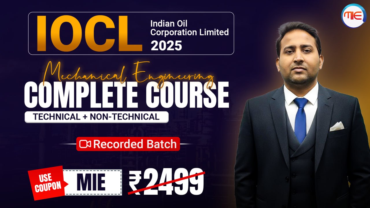 IOCL JE 2025 (Tech+Non-Tech)