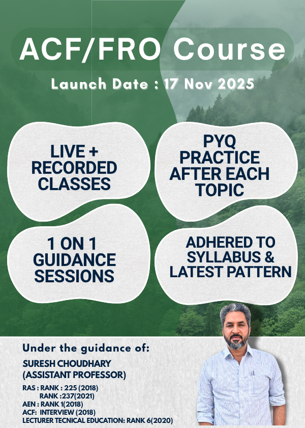 ACF/FRO (GK/GS + General English + Environmental Science) Online Course