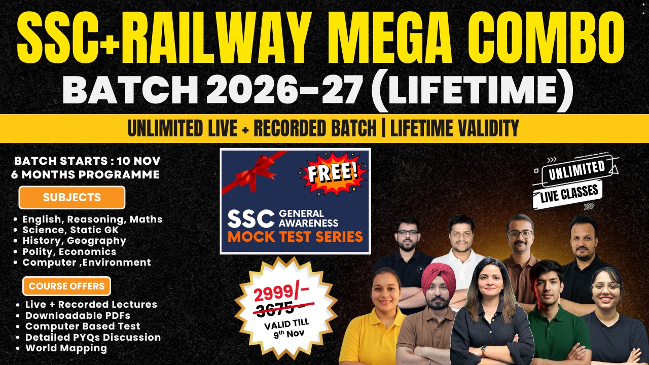 SSC + Railway Mega Combo Batch 2026-27 (LIFETIME)