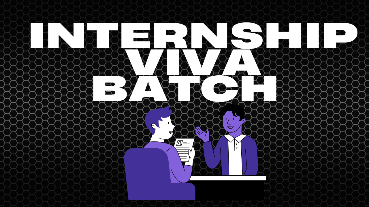 Internship Mock Viva Batch 