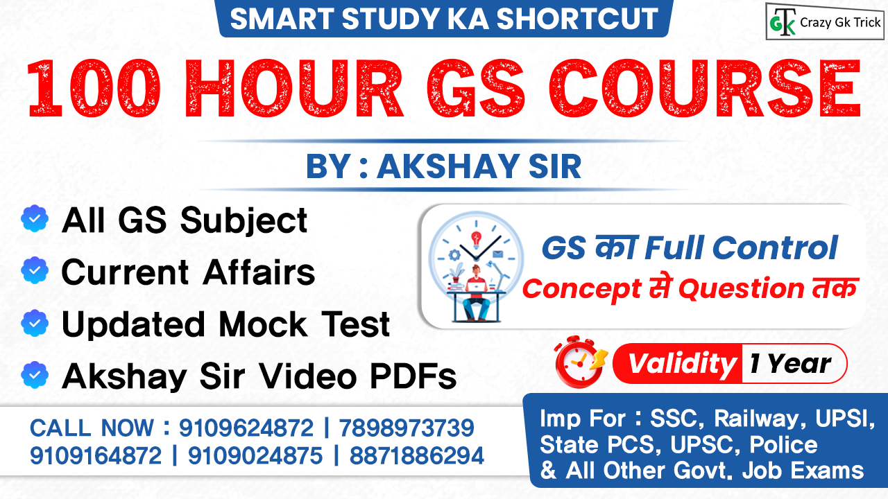 100 Hours GS Course By Akshay Sir