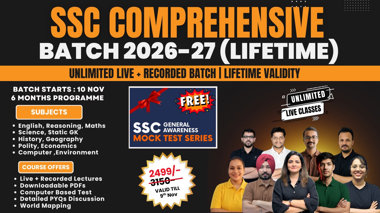 SSC Comprehensive Batch 2026-27 (LIFETIME)