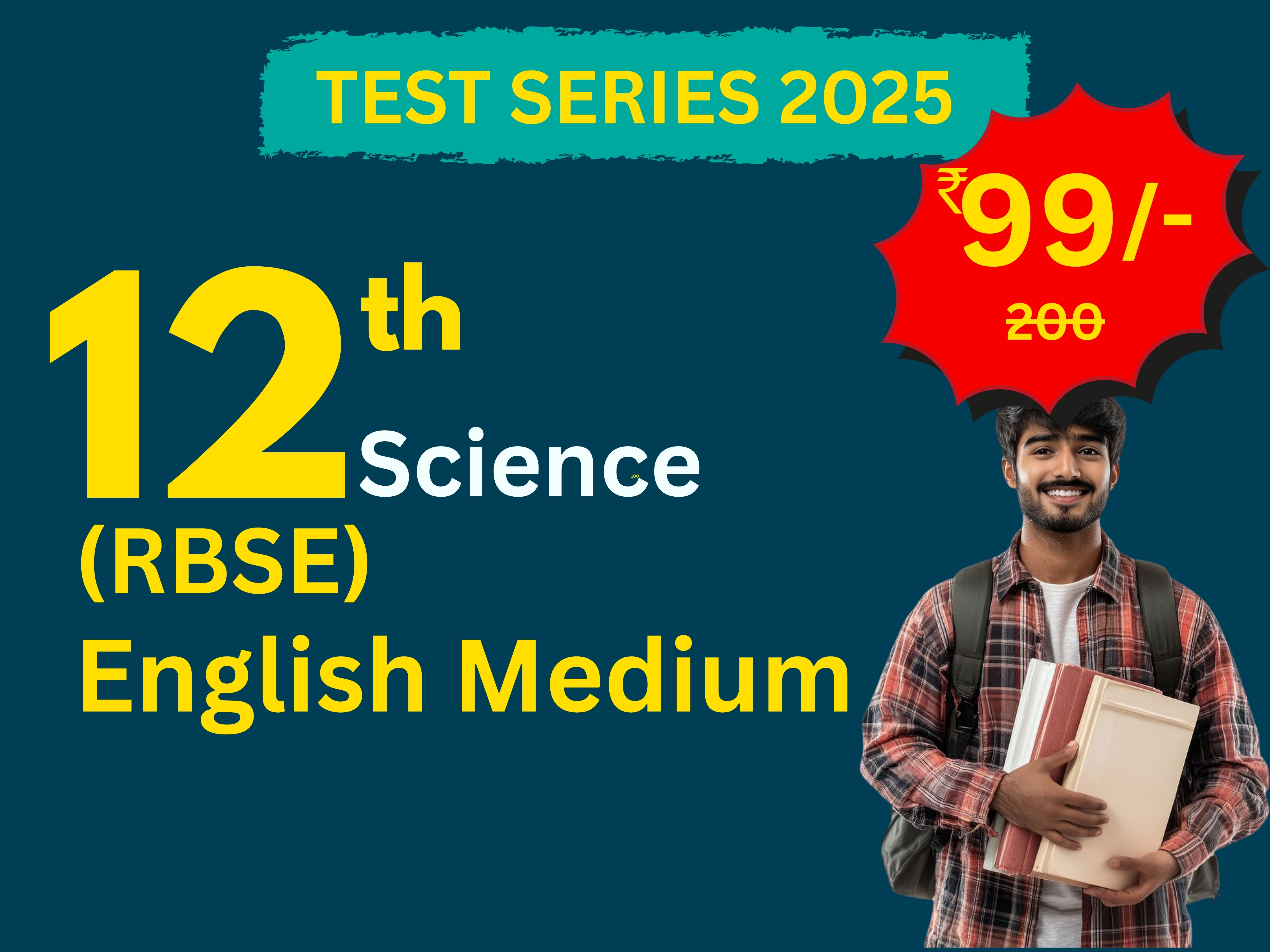 NISSANsh Test Series 2025 - 26, 12th RBSE English Medium
