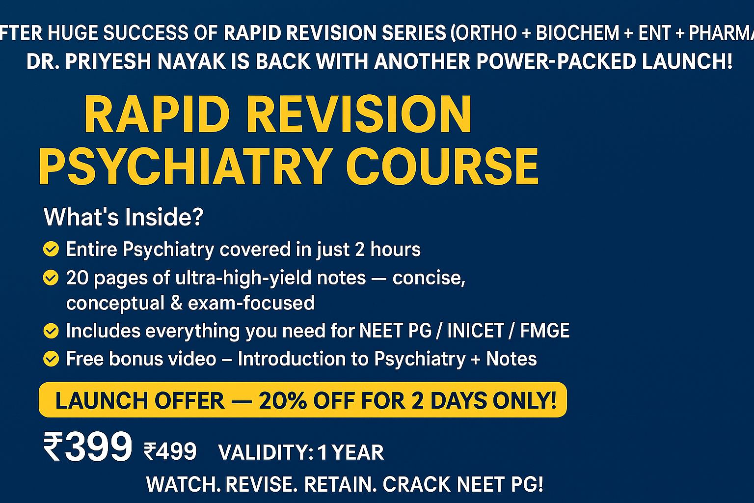 PSYCHIATRY Rapid Revision Course 