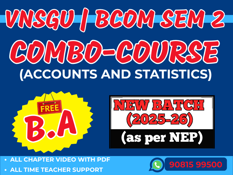 COMBO COURSE FY B.Com Sem 2 All-in-One