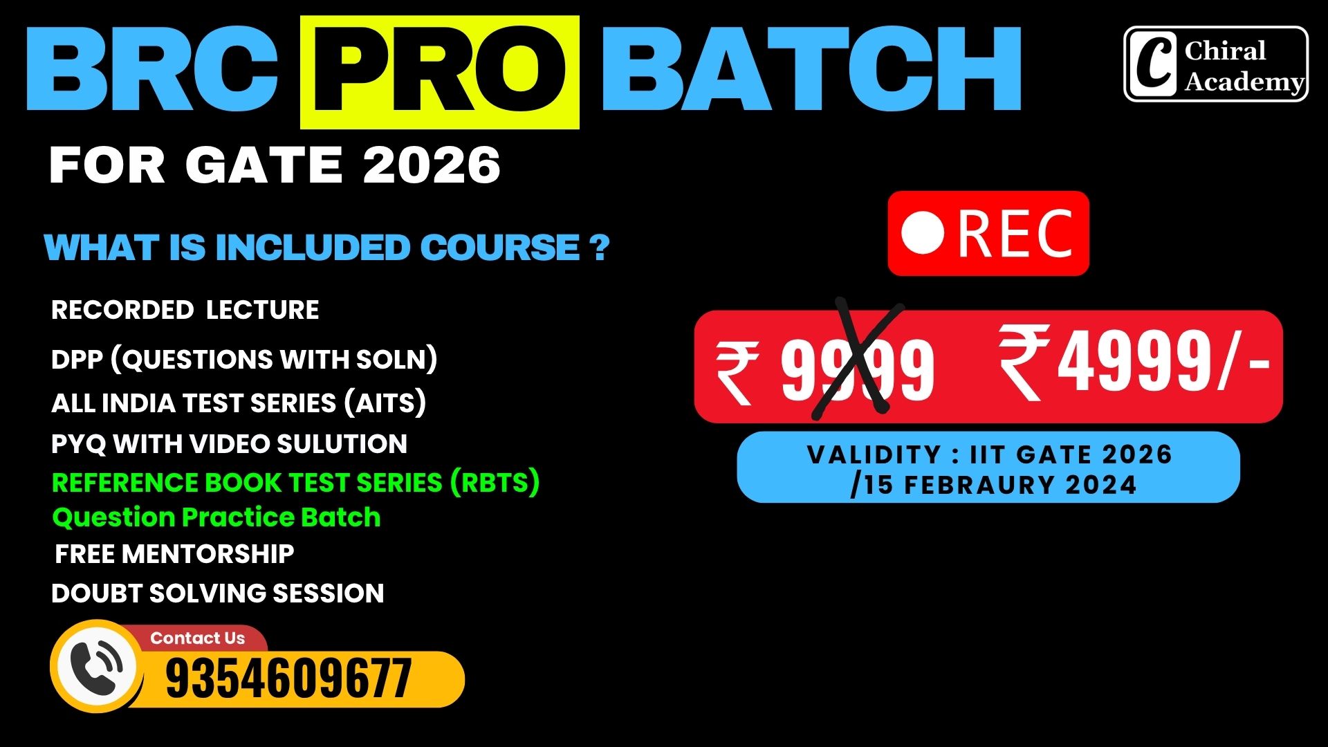 BRC Pro Batch for GATE 2026